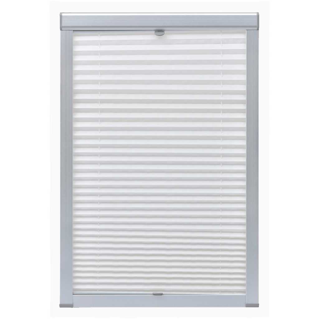 Vidaxl Roller Blind Plissed White CK02