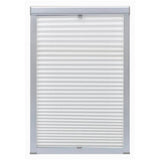 Vidaxl Roller Blind Plissed White MK04