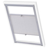 Vidaxl Roller Blind Plissed White MK08