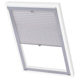 Vidaxl Roller Blind Plissed White MK08