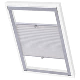 Vidaxl Roller Blind Plisted White PK08