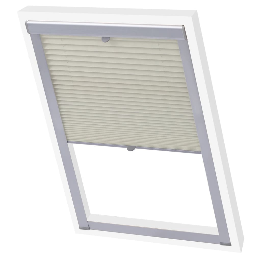 Vidaxl Roller Blind Plissed Cream CK02