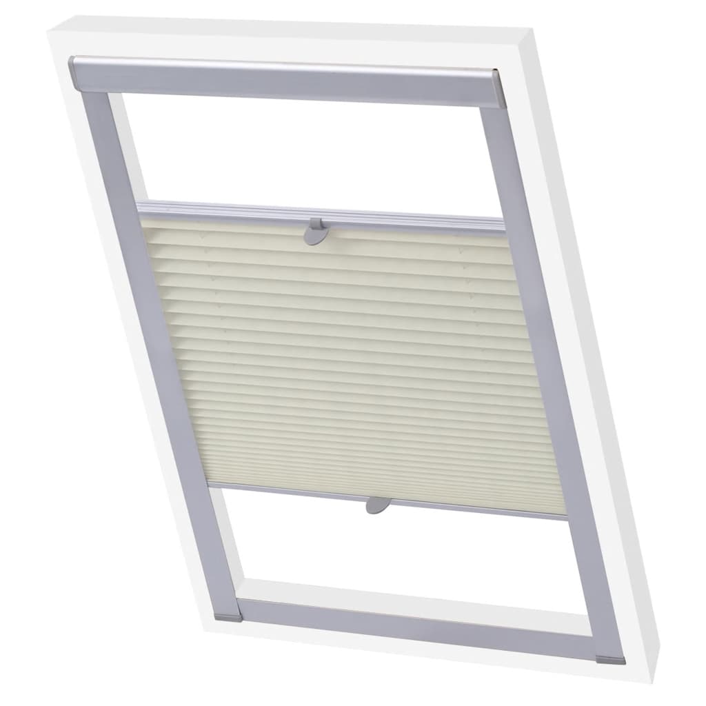 Vidaxl Roller Blind Plissed Cream CK04