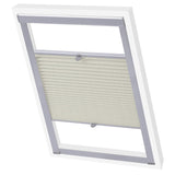 Vidaxl Roller Blind Plissed Cream SK08