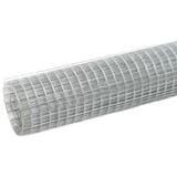 Alambre de pollo Vidaxl 10x1.5 M de acero galvanizado de plata de color plateado