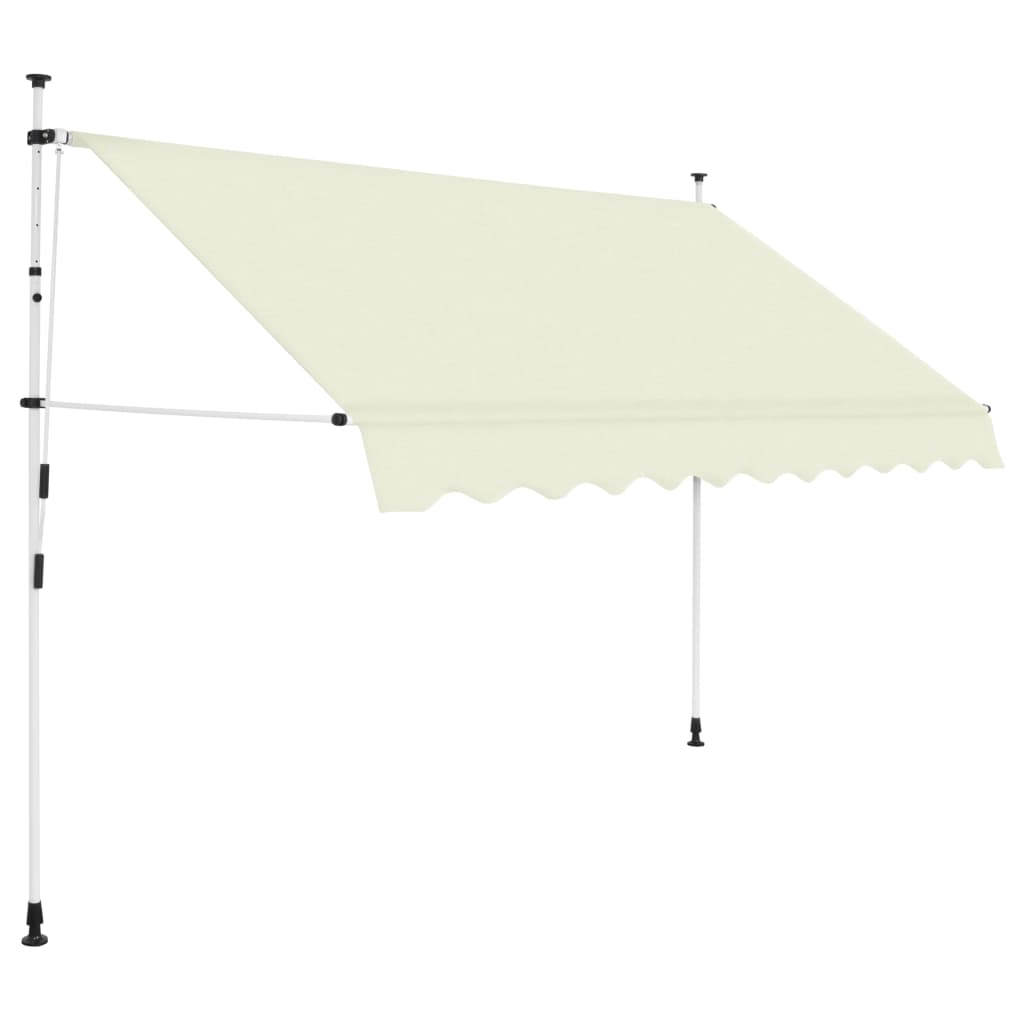 Vidaxl Luifel extiende manualmente la crema de 250 cm