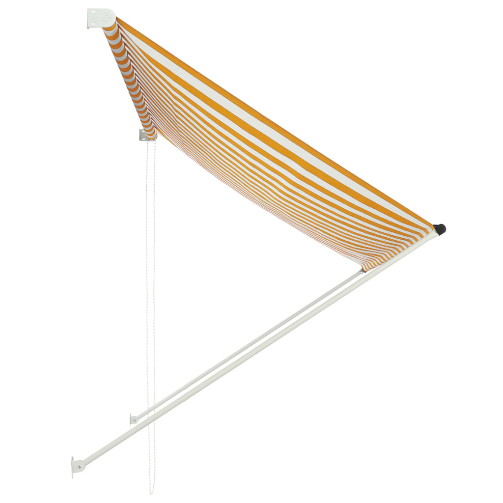 Vidaxl Luifel Extendible 200x150 cm amarillo y blanco