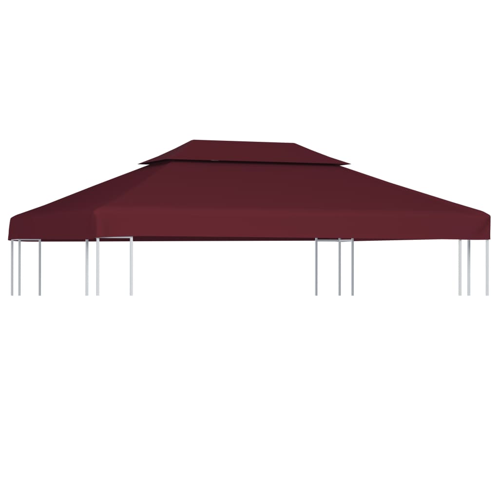 Vidaxl Prieverkak a 2 strati 4x3m 310 g m² Bordeaux