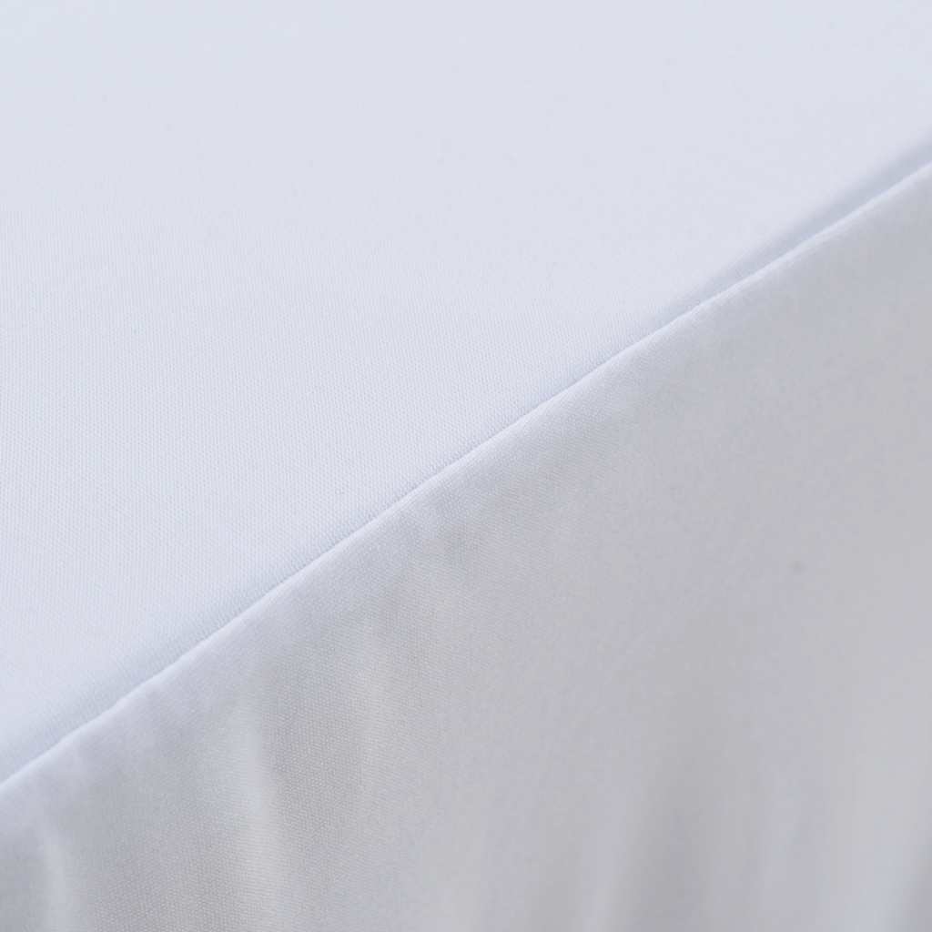 Vidaxl 2 St Table Covers Stretch se sukní 183x76x74 cm bílá