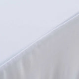 Vidaxl 2 St Table Covers Stretch se sukní 183x76x74 cm bílá