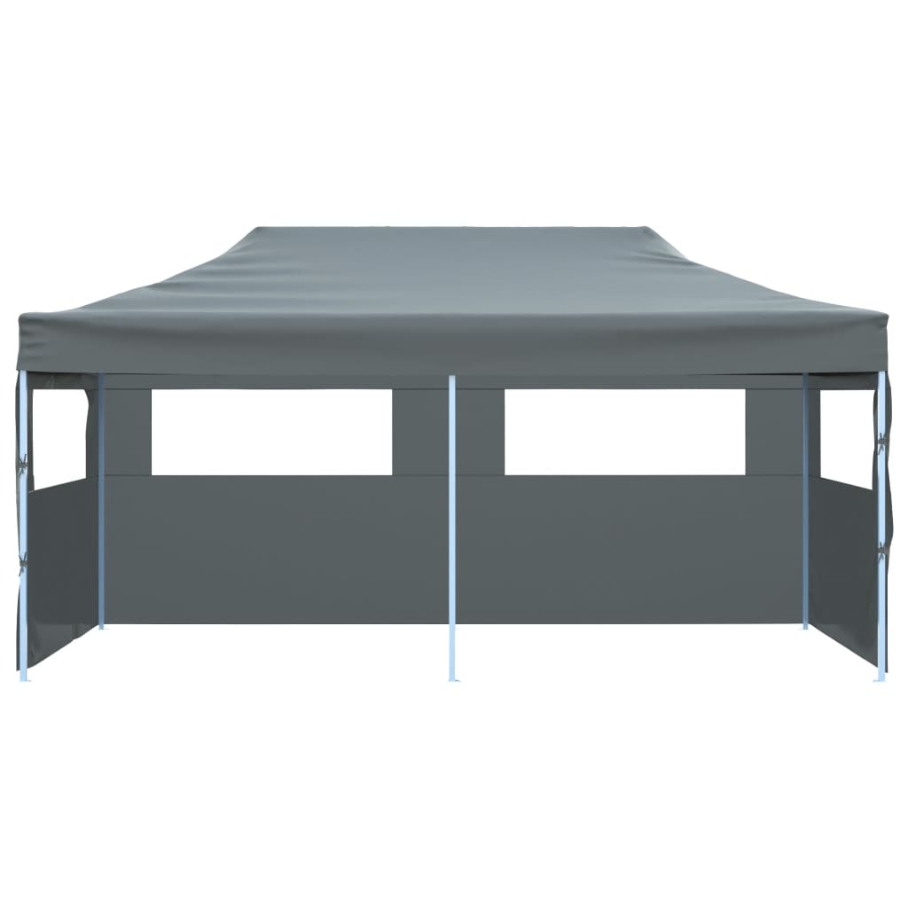 Vidaxl PartyTent Pop-up pieghevole con pareti laterali 3x6 M Antracite