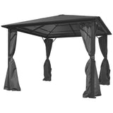 Vidaxl Arbor con tenda 300x300 cm Antracite in alluminio