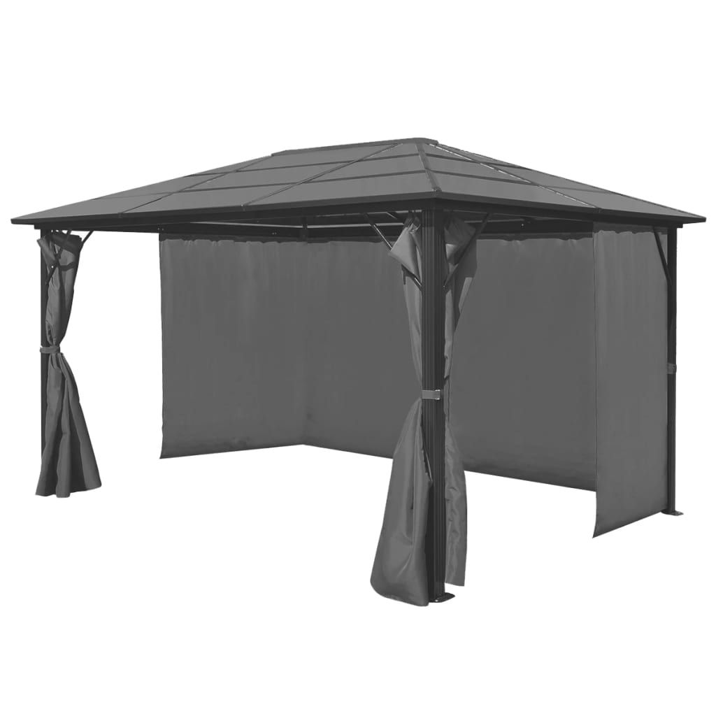 Vidaxl Arbor con tenda 400x300 cm Antracite in alluminio