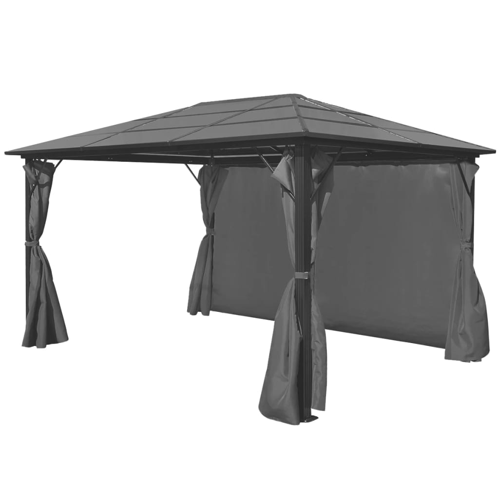 Vidaxl Arbor con tenda 400x300 cm Antracite in alluminio