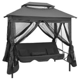 Vidaxl Swing for outside with roof 220x160x240 cm steel anthracite