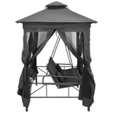 Vidaxl Swing for outside with roof 220x160x240 cm steel anthracite