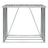 VidaXL Firewood shed 163x83x154 cm galvanized steel gray