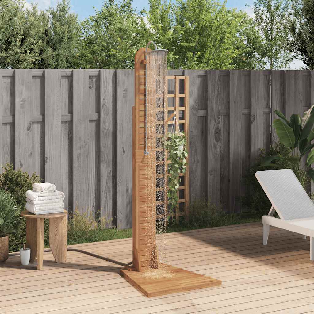 Vidaxl Douche extérieure 70x75x204 cm en bois de teck solide