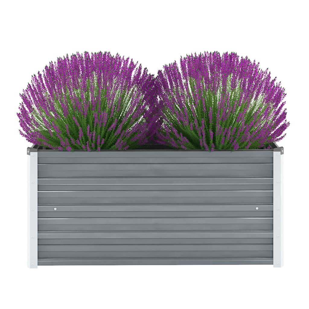 Vidaxl Planter Insented 100x40x45 cm galvanisert stålgrå