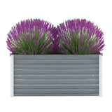 Vidaxl Planter Insented 100x40x45 cm galvanisert stålgrå