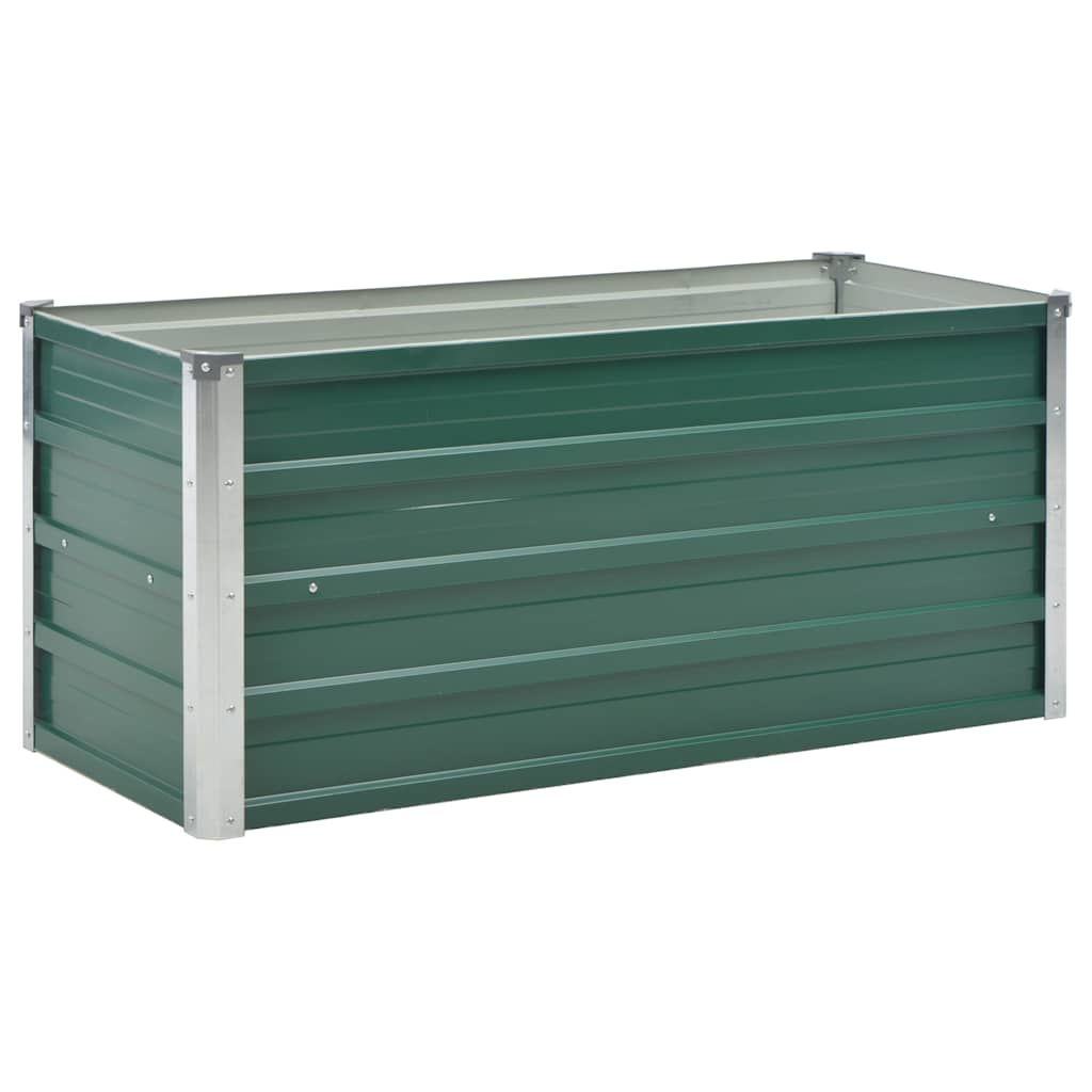 INSERT PLANTER VIDAXL 100X40X45 CM GALVANISÉ ACIER vert