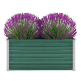 INSERT PLANTER VIDAXL 100X40X45 CM GALVANISÉ ACIER vert