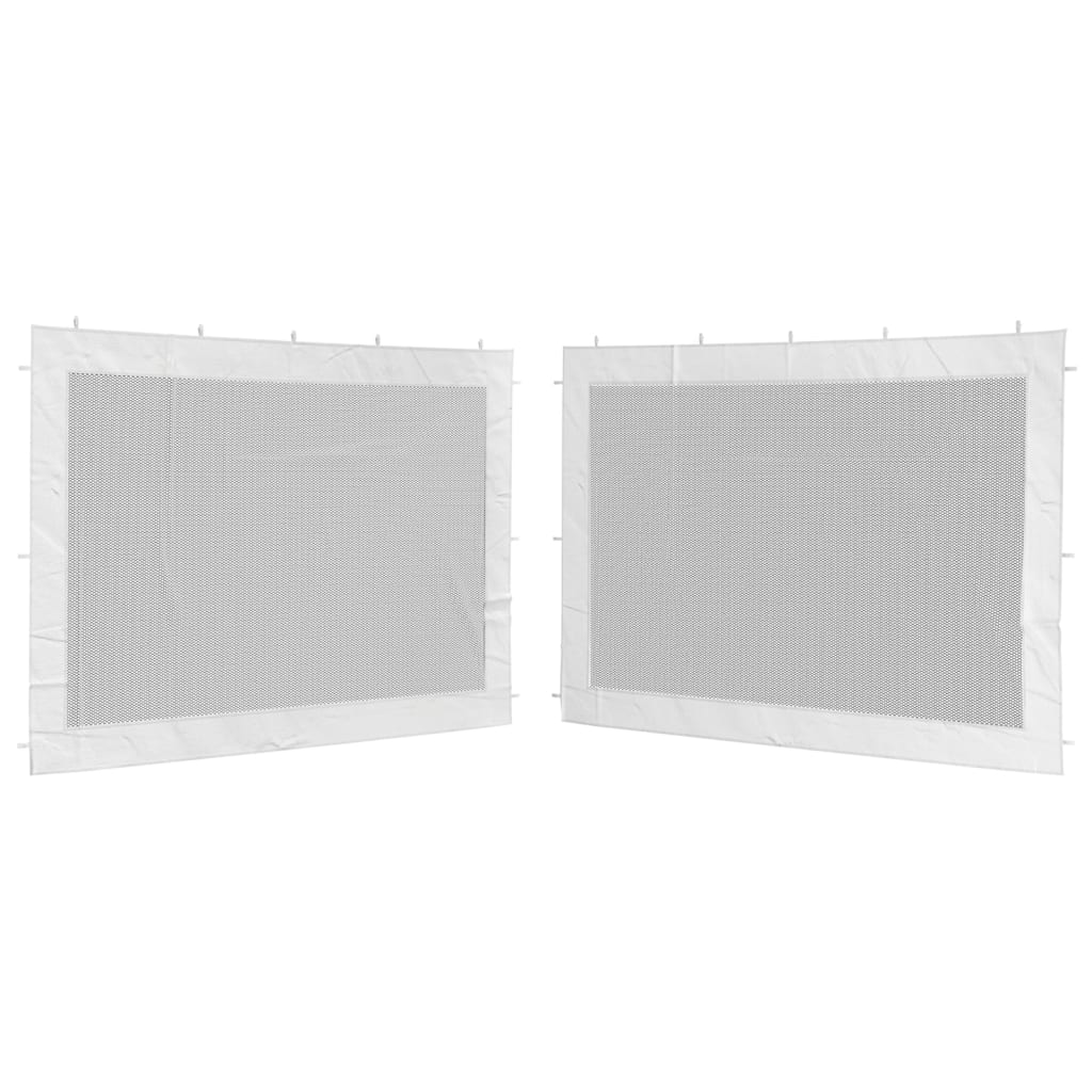 Vidaxl Tent Walls 2 St Gauze blanc et noir