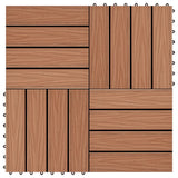 Vidaxl Terrace tiles Deep relief 30x30 cm 1 m² HKC Light brown 11 sts