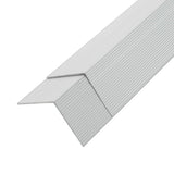 Vidaxl 5 St Terrace Corner Skirting Boards 170 cm aluminium sølvfarvet