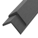 Schemi di battute d'angolo Vidaxl Terrace 5 PC 170 cm HKC Grey