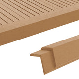 Vidaxl Terrace Angolo Schemi di battiscopa 5 ST 170 cm in teak HKC colorato