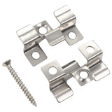 VidaXL Terraplanken clamps with 200 screws stainless steel 100 pcs