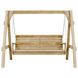 Vidaxl Swing Bench 205x150x157 cm Pine impregnato