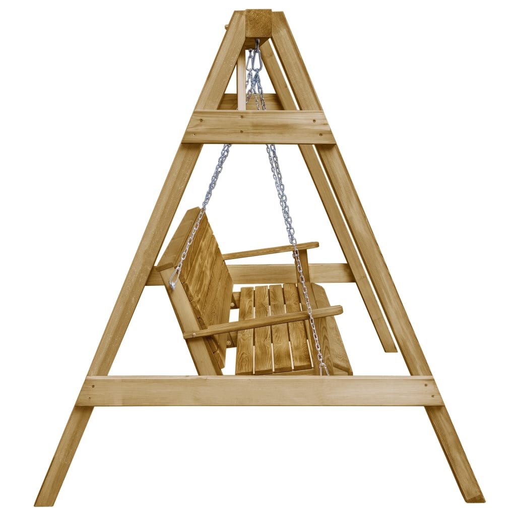 Vidaxl Swing Bench 205x150x157 cm Pine impregnato