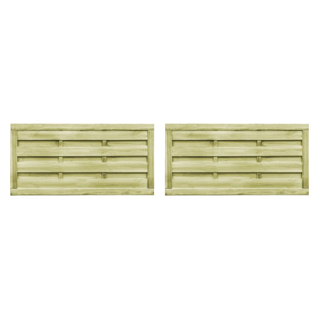 Porte Vidaxl 2 ST 150x75 cm Penna impregnata verde