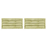 Porte Vidaxl 2 ST 150x75 cm Penna impregnata verde