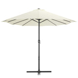 Parasol vidaxl avec poteau en aluminium 460x270 cm -colored