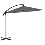 Vidaxl flydende parasol med stålstang 300 cm Anthracite -farvet