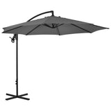 Vidaxl flydende parasol med stålstang 300 cm Anthracite -farvet