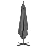 Vidaxl Parasol flottant avec poteau en acier 250x250 cm anthracite -colored