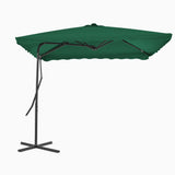 Vidaxl parasol avec poteau en acier 250x250 cm vert