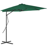 Parasol vidaxl avec poteau en acier 300 cm vert