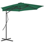 Parasol vidaxl avec poteau en acier 300 cm vert