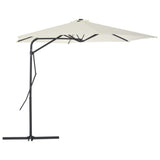 Parasol Vidaxl con poste de acero de 300 cm de arena