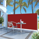 Pare-brise Vidaxl extensible 140x300 cm rouge