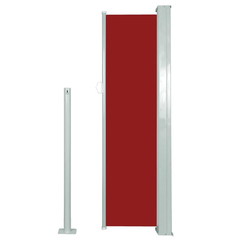 VidaXL Windscherm uittrekbaar 120x300 cm rood