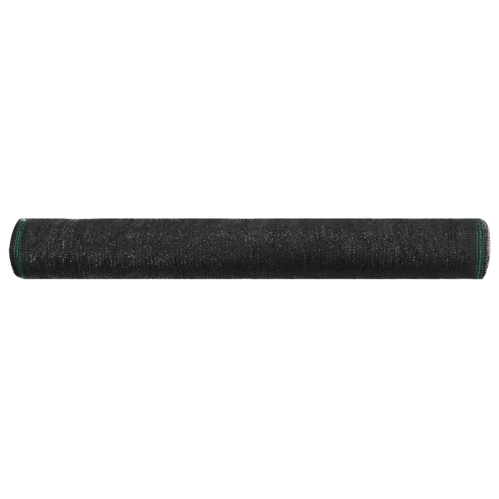 Écran de tennis Vidaxl 1,4x25 m HDPE noir