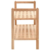 Vidaxl Shoe Rack 69x26x40 cm Solid valnøtt tre