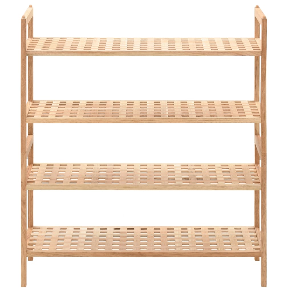 Vidaxl Shoe Rack 69x26x81 cm de madera de nogal sólida