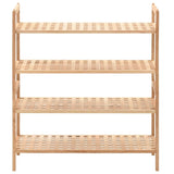 Vidaxl Shoe Rack 69x26x81 cm Solid Walnut Wood